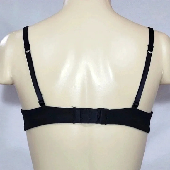 32D Felina 6301 So Smooth Demi Contour Underwire Bra Black - Picture 3 of 3